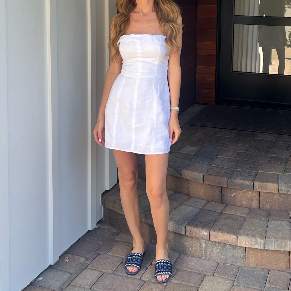 Reformation Madilyn Strapless Dress 4